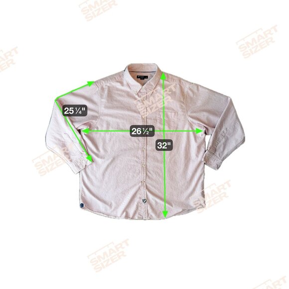 Cremieux Classics Mens Pinstripes Button Up Shirt Size XXL Preppy Cotton Work - Picture 2 of 7